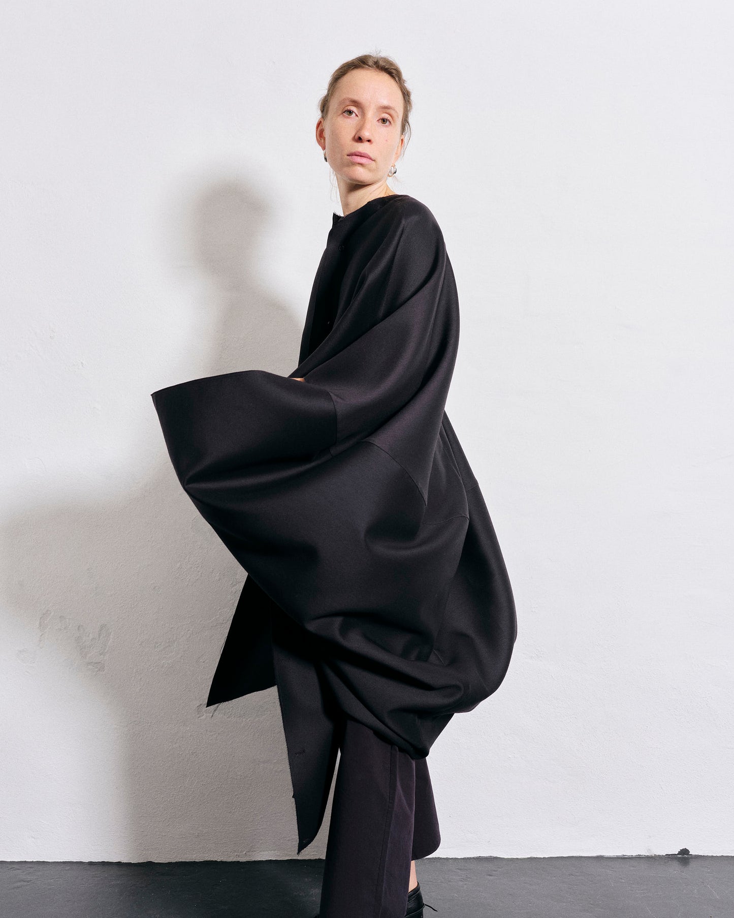 Black Silk/Wool Atelier shirt