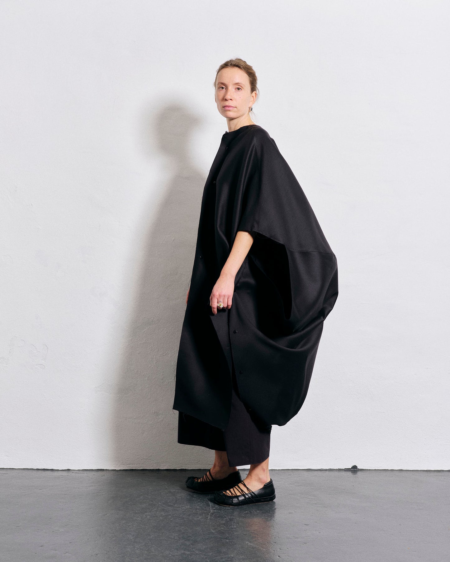Black Silk/Wool Atelier shirt