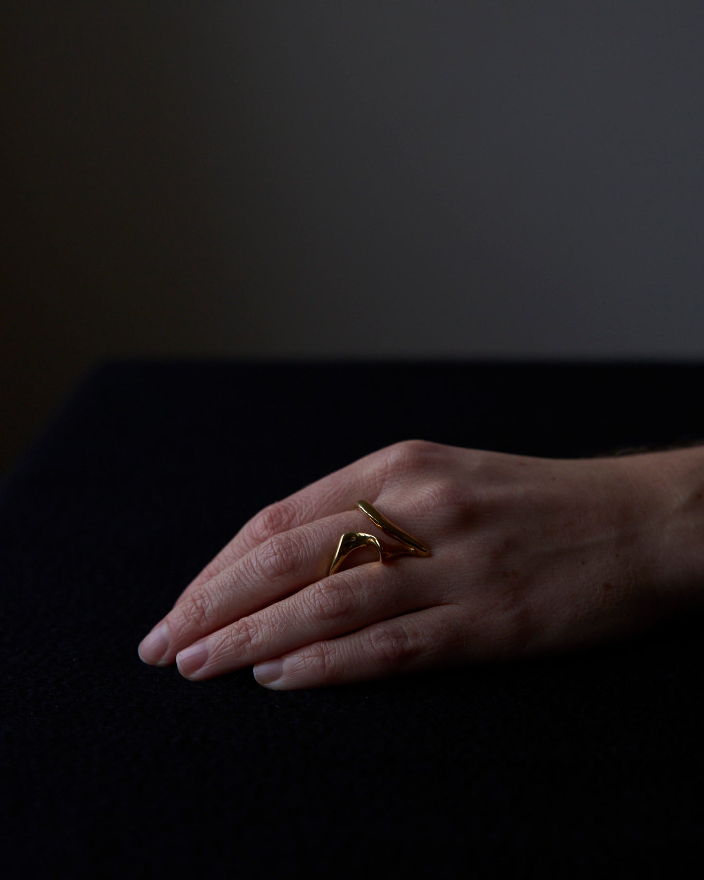 Drape II ring gold