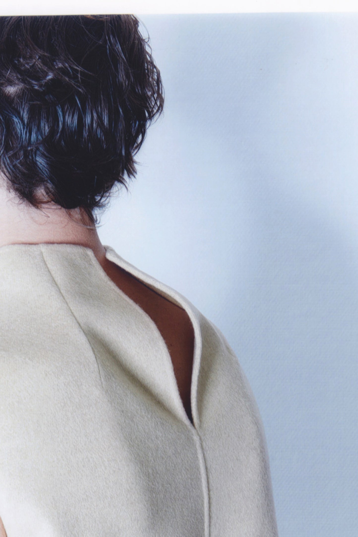 Sand double face 100% cashmere vest