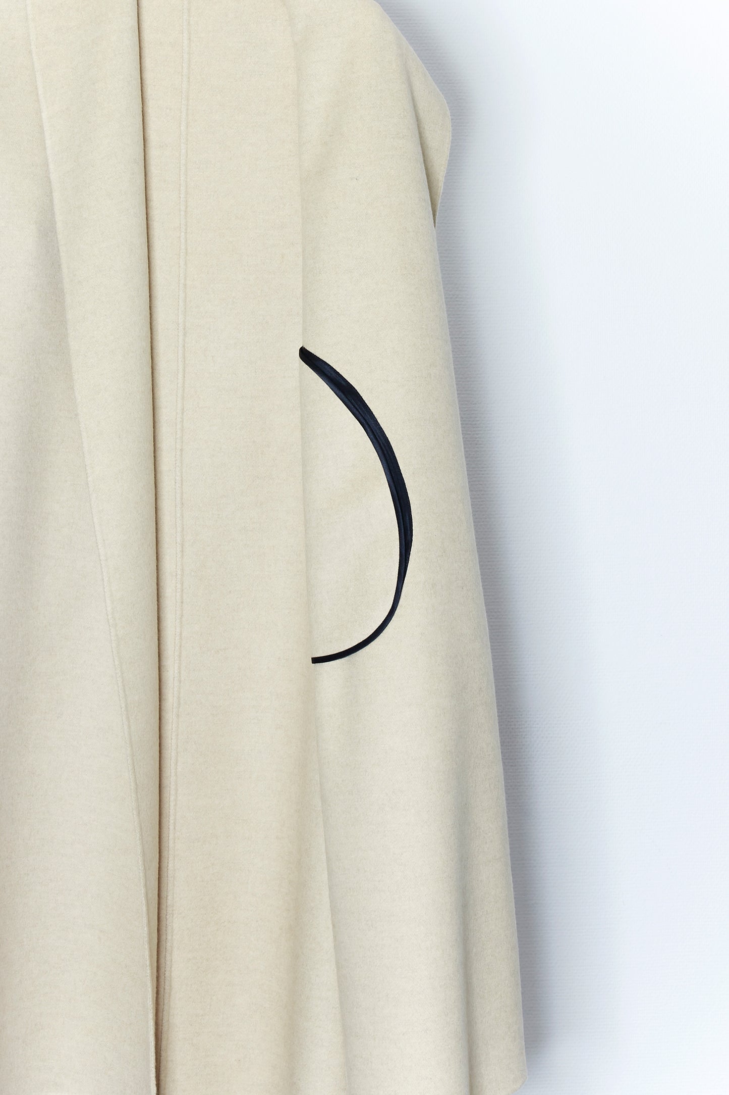 Sand double face 100% cashmere coat