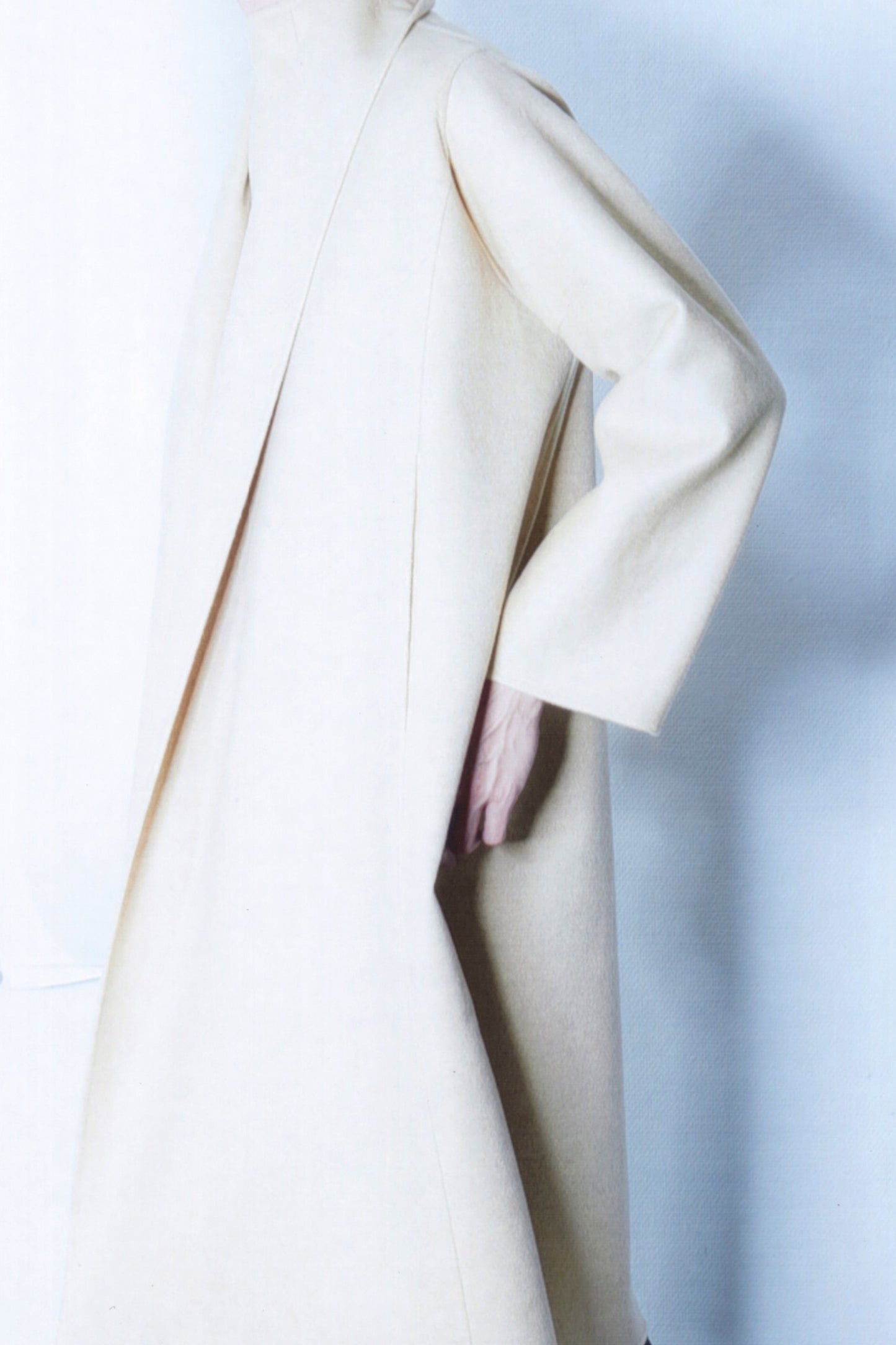 Sand double face 100% cashmere coat