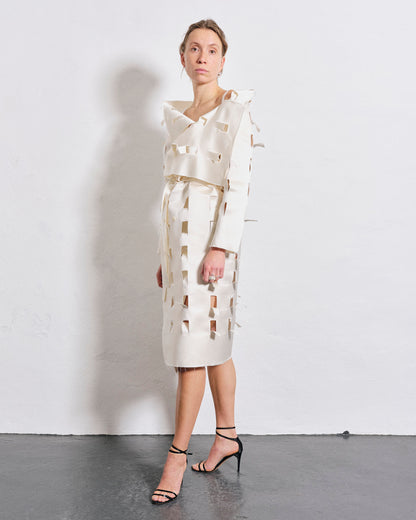 100% silk duchesse signature trench coat