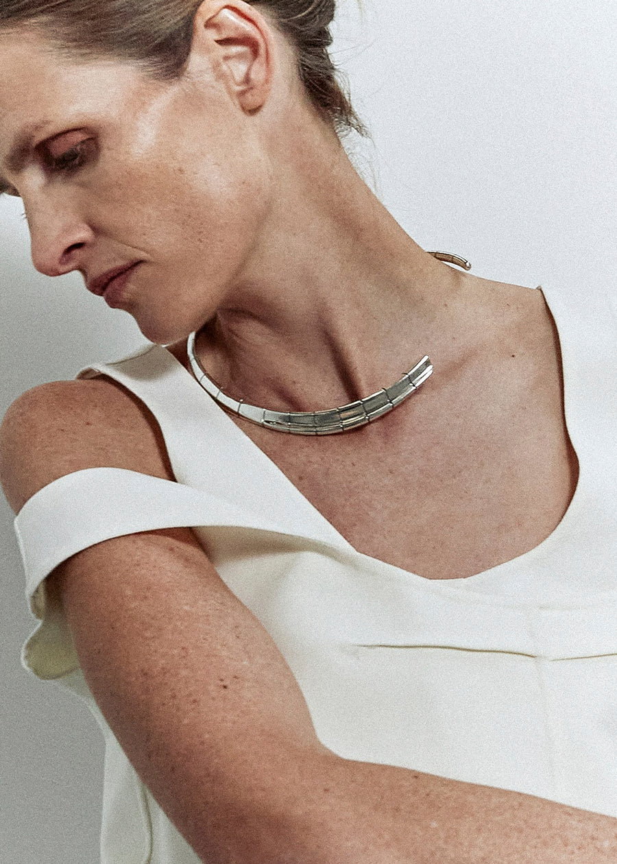 Freya Dalsjø silver collier wool top